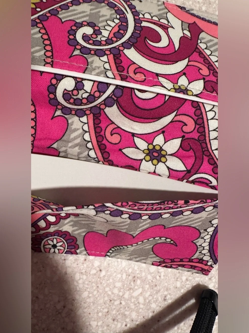 Vera Bradley "Paisley Meets Plaid" Checkbook Cover – Retired Pink & Gray Pattern - Picture 5 of 12
